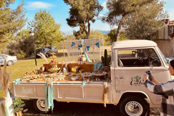 cactus van bar catering βάπτισης