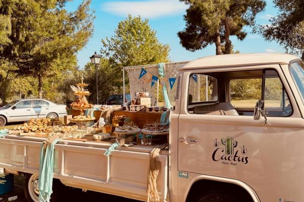 cactus van bar catering βάπτισης