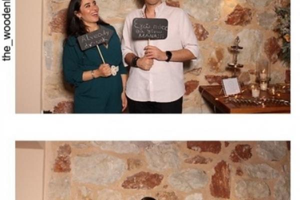 Woodenbooth Photobooth concept βάφτισης